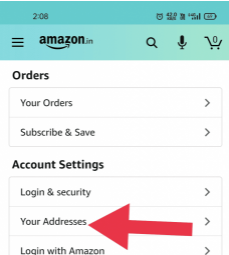 Change Billing Address in Amazon