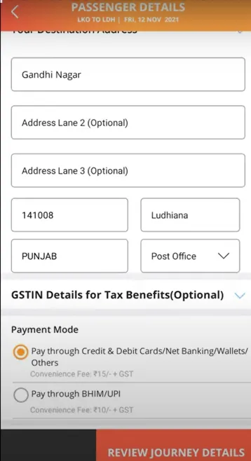 How to book tatkal ticket in IRCTC app