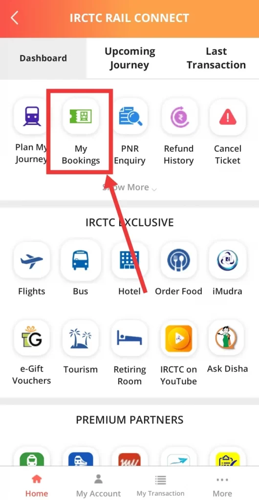 Cancel ticket in IRCTC