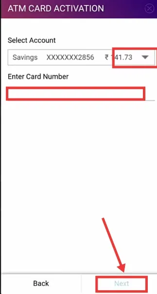 unblock SBI ATM Card