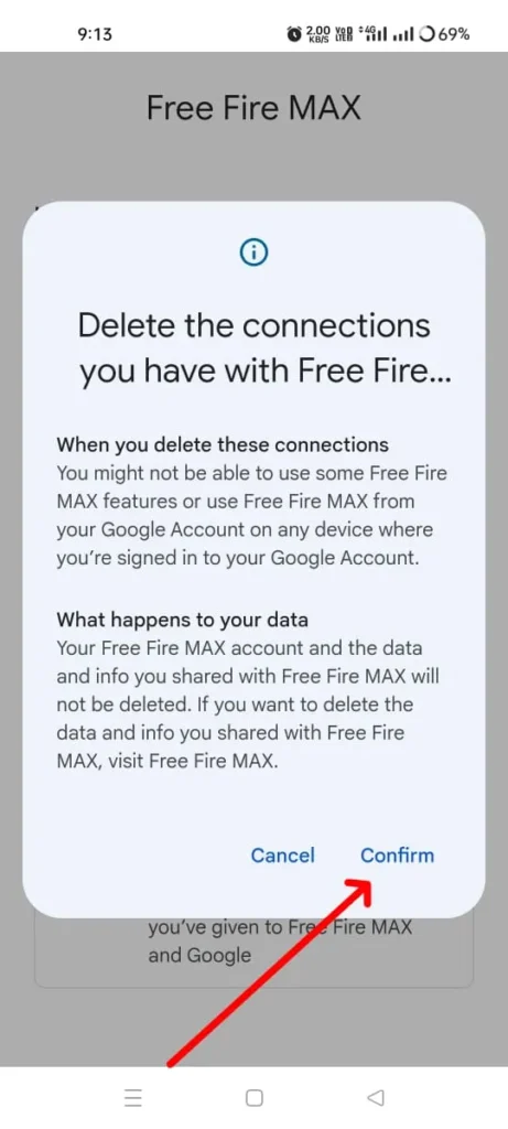Delete Free Fire Google Account Permanently