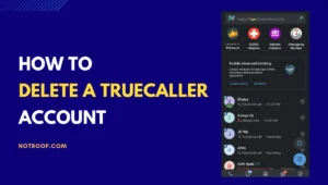 delete a Truecaller account