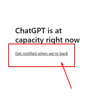 ChatGPT is at capacity right now