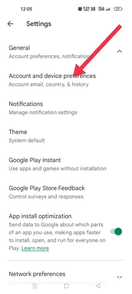 delete play store search history