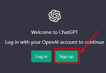 ChatGPT sign up