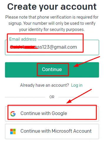 ChatGPT sign up 