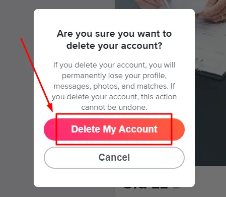 Delete Tinder 