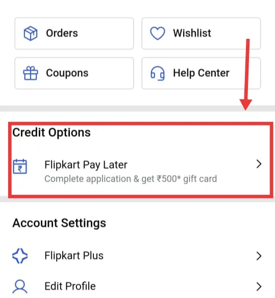 Increase Flipkart pay later limit