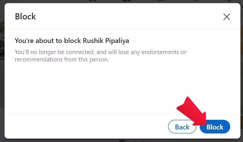 Block Someone on LinkedIn
