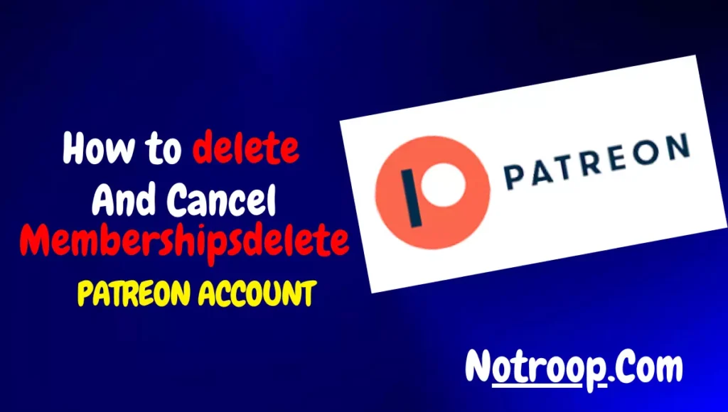 Delete Patreon Account