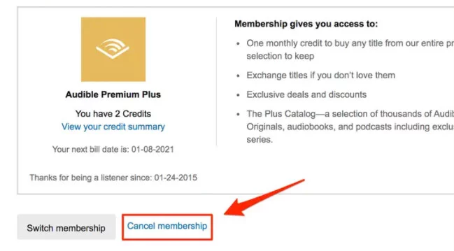 How To Cancel Audible Membership