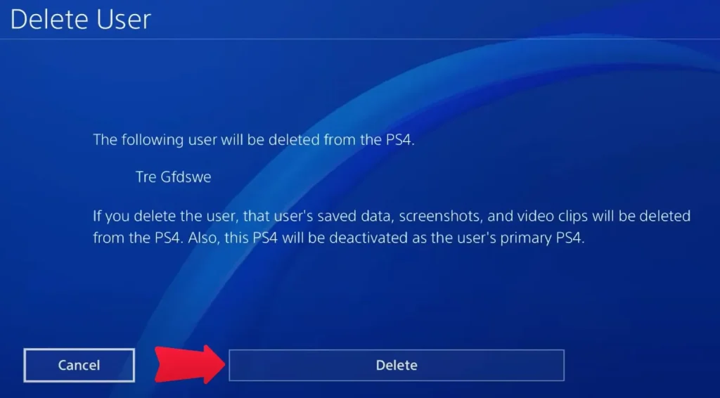 How To Delete A User On PS4