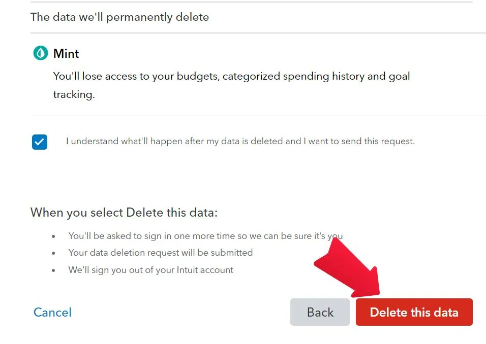How To Delete Mint Account