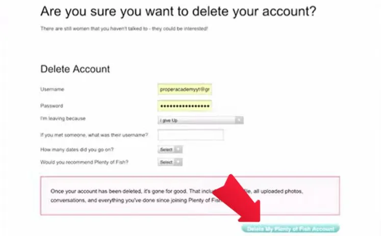 How to Delete POF Account