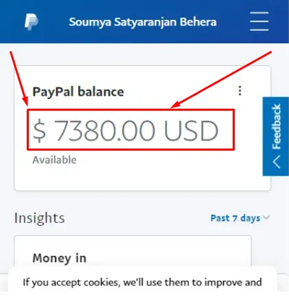 Paypal Balance